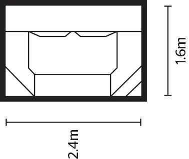 The Clip On Spas 2.4m dimensions