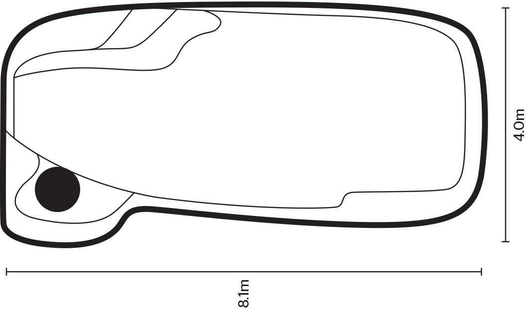 The Freedom 8.1m dimensions