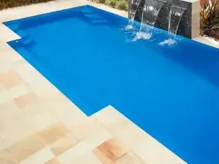 Completed pool and outdoor entertaining area