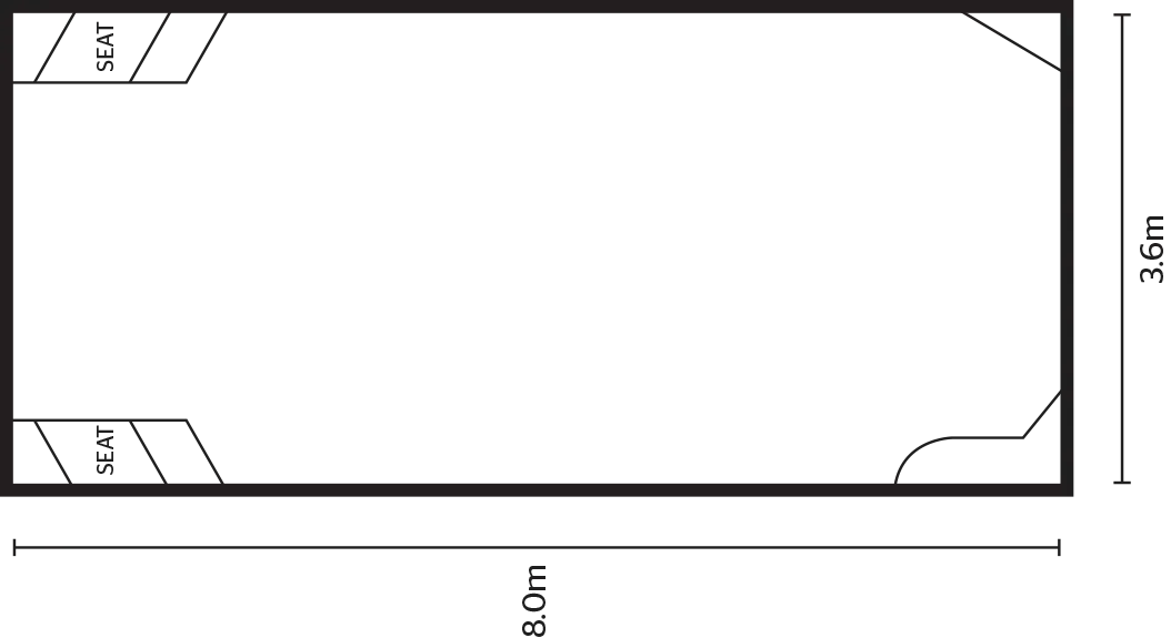 The Platinum 8m dimensions