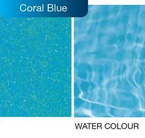 Coral Blue fibreglass pool colour