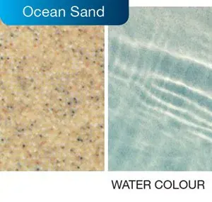 Ocean Sand fibreglass pool colour