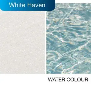 White Haven fibreglass pool colour
