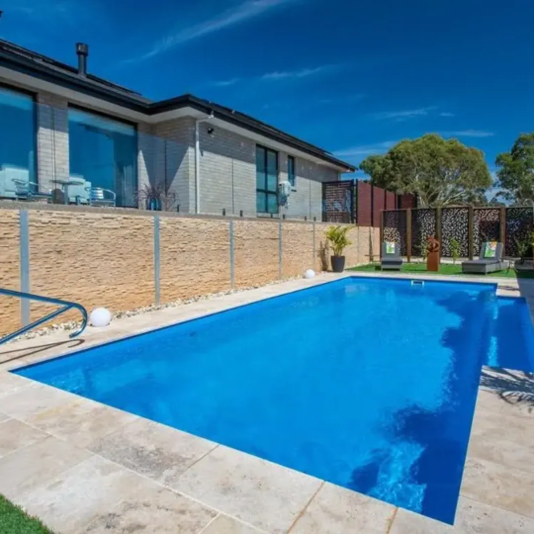 The Dolphin fibreglass pool installed by Complete Creative Constructions South Brisbane