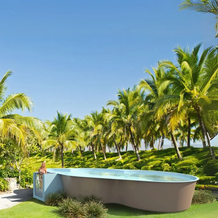 Above Ground Pool with Spa