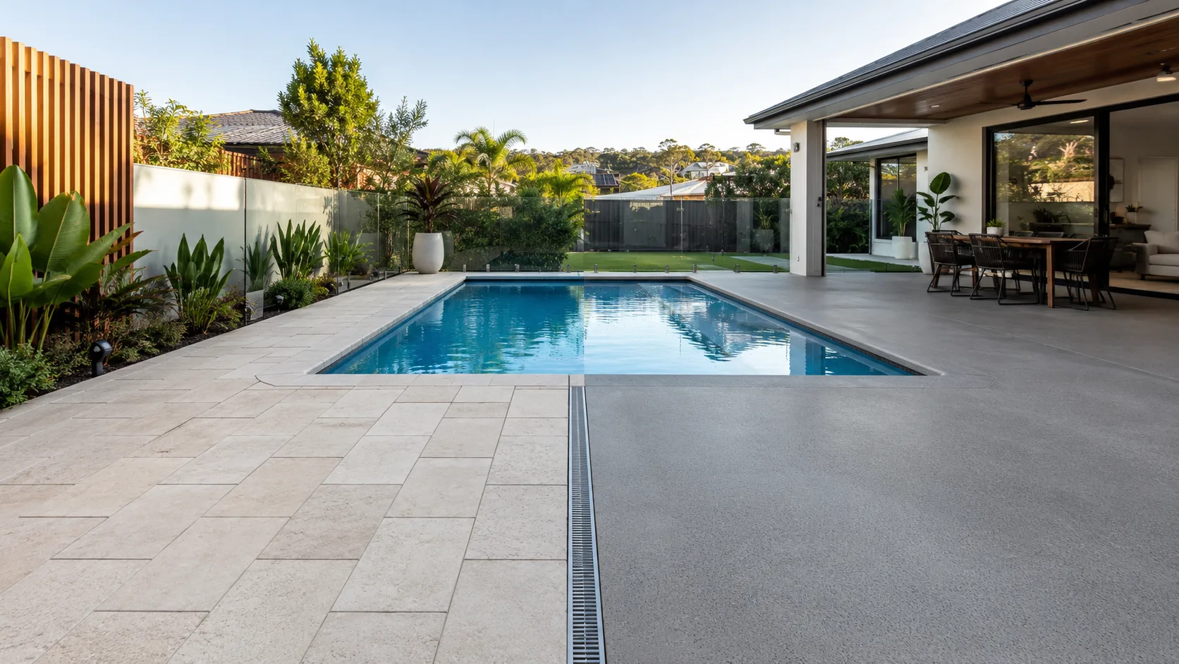 Concrete vs Pavers Around Pools in Brisbane Performance, Drainage, and Longevity Compared