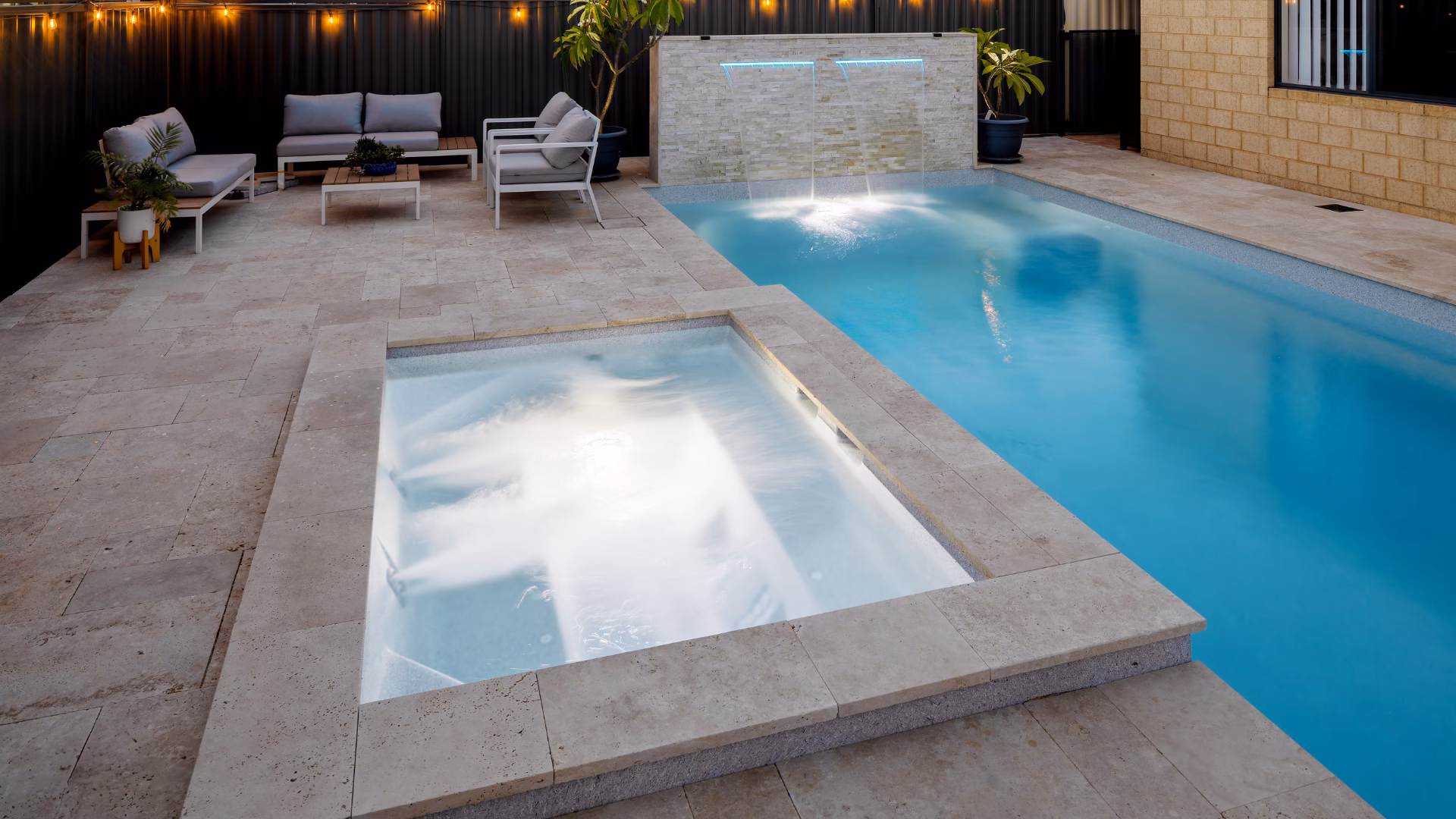 Luxury outdoor pool