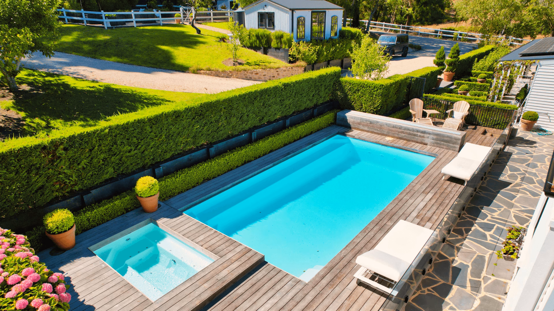Modern family pool