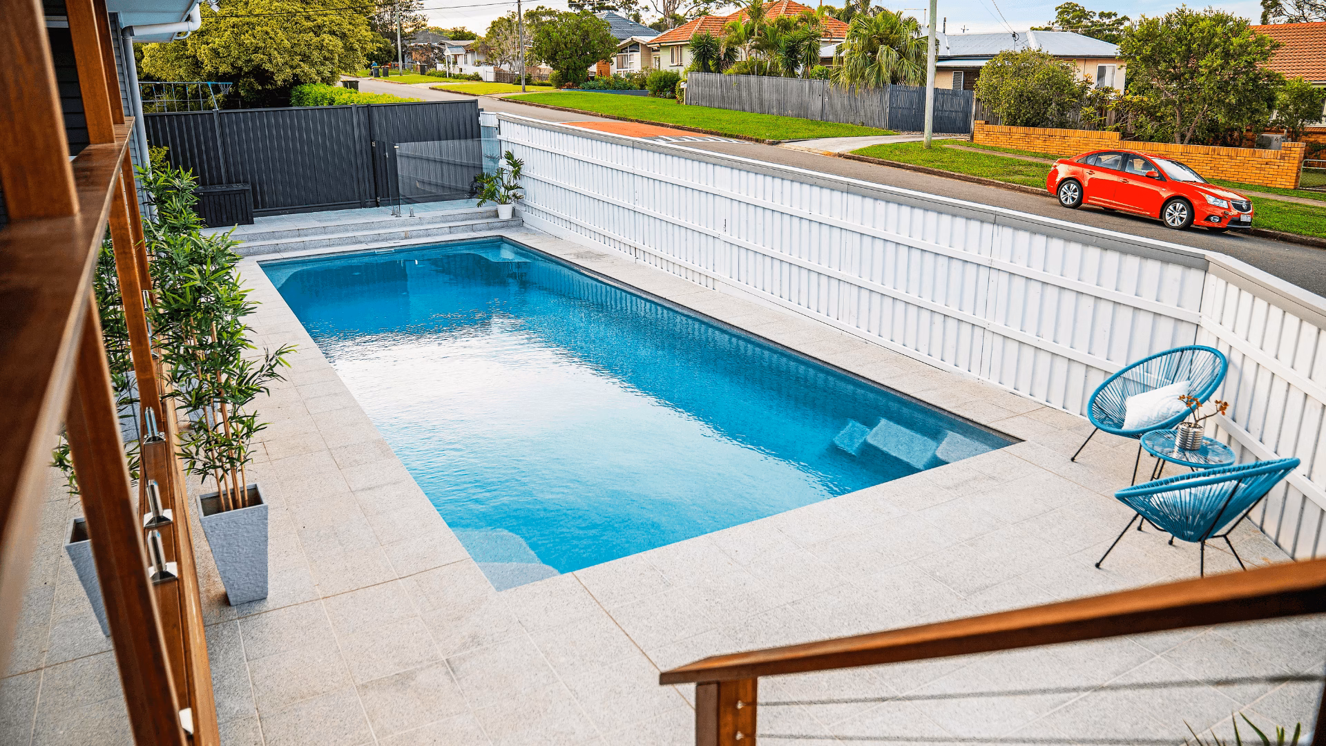 Modern family pool