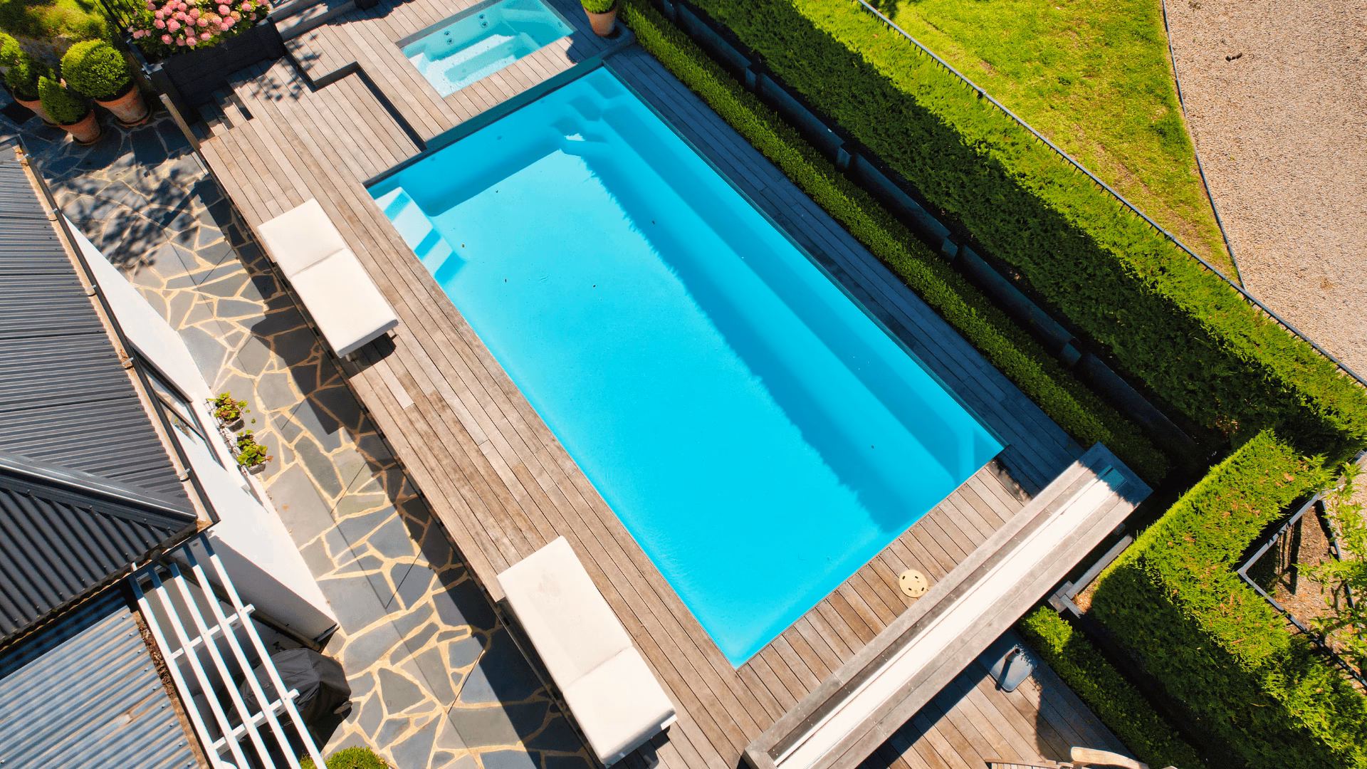 Modern family pool